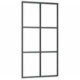  Klizna vrata od stakla ESG i aluminija 102 x 205 cm crna | Eponuda.com