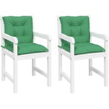  Jastuci za vrtne stolice 2 kom zeleni 100x50x7 cm od tkanine | shoptok.hr