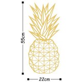 WALLXPERT Zidna dekoracija Ananas Metalni dekor, zlatne boje | Eponuda.ba