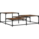  Stolić za kavu boja hrasta 107x107x40 cm konstruirano drvo | shoptok.hr