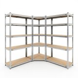 Rebel Metalna Ugaona polica 3 u 1 Set Ugaona Polica + 2 Ravne Police 180x90x40cm | Eponuda.com