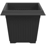  Kvadratna saksija za cvijeće 6 pcs Crna 43 x 43 x 33.5 cm - Crna 33 x 33 x 26 cm 6 | shoptok.hr