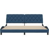  Okvir za krevet bez madraca plavi 200x200 cm od tkanine | shoptok.hr