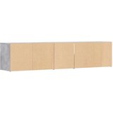 vidaXL Kotna omarica betonsko siva 200x40x45 cm iverna plošča | Shoptok.si