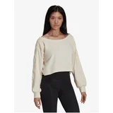 Adidas Cream Women's Crop Top Originals - Women