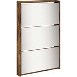 Ormarić Omarica za čevlje z ogledalom 5-nadstropna hrast 63x17x169,5 cm | Shoptok.si