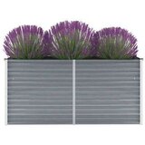  Visoka greda iz pocinkanega jekla 160x40x77 cm sive barve, (20611486) | Shoptok.si