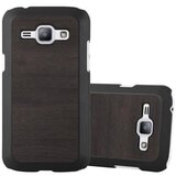 Cadorabo Case, združljiv s Samsungom v Woody Black - Hard Case zaščitni pokrov v lesenem videzu pred praskami in udarci, (20565843) Cene