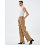 Koton Palazzo Trousers Fabric Pleat Detail High Waist | shoptok.hr