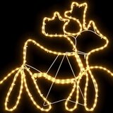 vidaXL LED božični okras večbarvno 69 x 79 cm PVC | Shoptok.si