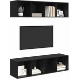  Set TV komoda Zidne 2 pcs Crni hrast 37 x 37 x 142,5 cm | Eponuda.ba