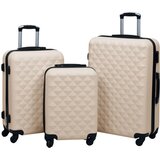  3-dijelni set čvrstih kovčega zlatni ABS | shoptok.hr