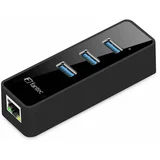 Fantec pretvornik usb 3.0 - mrežni utp giga 10/100/1000 mbps +hub usb 1959