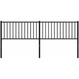  Metalno zamjensko uzglavlje crno 200 cm | shoptok.hr