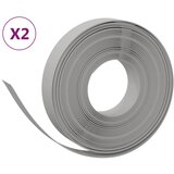  Vrtne ivice 2 kom sive 10 m 10 cm od polietilena | shoptok.hr