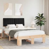  Krevetni okvir s tapiciranim uzglavljem Crna 120 x 190 cm | shoptok.hr