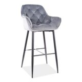 Barska stolica CHERRY H-1 - Baršun - siva | shoptok.hr