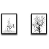 Wallity slika white horse, 2 dela, 30 x 40cm | ePonuda.com