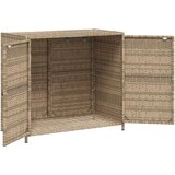 vidaXL Vrtni ormarić za pohranu bež 83 x 45 x 76 cm od poliratana | shoptok.hr
