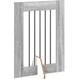  Vrata za pse z stojali 4 pcs Siva Sonoma 60 x 80 cm, (5000232777) | Shoptok.si
