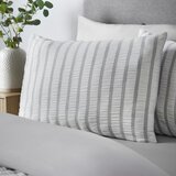 Catherine Lansfield Siva posteljina za krevet za jednu osobu 135x200 cm So Soft Seersucker Stripe – | shoptok.hr