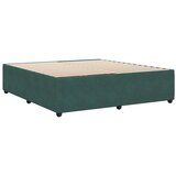 vidaXL posteljni okvir temno zelen 200x200 cm žamet, (21306383) | Shoptok.si