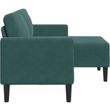 SOFA 2-sjed s ležaljkom u obliku slova L tamnozelena 125 cm | shoptok.hr