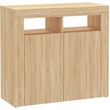  Komoda z LED lučkami sonoma hrast 80x35x75 cm, (20621176) | Shoptok.si