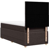  Krevet s oprugama i madracem tamnosmeđi 100 x 200 cm od tkanine | shoptok.hr