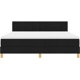  Krevet s box springom s madracem crne boje 180x200 cm od tkanine | shoptok.hr