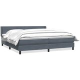 Box Spring krevet s madracem tamno sivi 180x220 cm samt | shoptok.hr