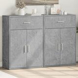  The Living Store Komoda 2 kosa betonsko siva 60x30x84 cm inženirski les - Komoda, (21498585) | Shoptok.si