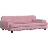  Dječja fotelja ružičasta 90 x 53 x 30 cm baršunasta | shoptok.hr