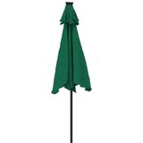  Vrtni suncobran s čeličnom šipkom zeleni 225 x 225 x 212 cm | Eponuda.com
