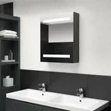  kopalniška omarica z ogledalom antracitna 50x14x60 cm, (20801605)
