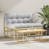 vidaXL vrtna klupa s jastukom 110x80x71 cm Čelik | shoptok.hr