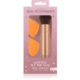 Real Techniques Glitter All The Way Sponge Set + Brush Set set kistova Cijene