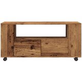 vidaXL TV omarica s kolesi starinski les 102x34,5x43 cm inženirski les | Shoptok.si