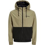 Jack & Jones Prijelazna jakna 'JJERUSH' svijetlosmeđa / crna | shoptok.hr