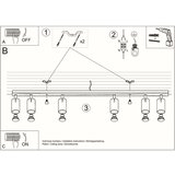  Stropna svetilka RING 6L črna, (21347896) | Shoptok.si