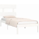  Okvir za krevet od masivne borovine bijeli 90 x 200 cm | shoptok.hr