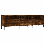 Maison Chic TV omarica - TV stojalo - Televizijska omarica dimljeni hrast 150x30x44,5 cm inženirski les, (21698931) Cene