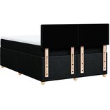  Krevet s oprugama i madracem crni 140 x 190 cm od tkanine | shoptok.hr