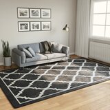  Perivi tepih crno-bijeli 190 x 300 cm | shoptok.hr