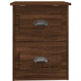  Zidni noćni ormarić smeđeg hrasta 41,5x36x53 cm | Eponuda.com