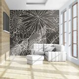  Tapeta - Black and white floral background 350x270 Cijene
