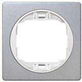 Aling Conel maska jednostruka 80x80 silver sa belim nosačem | ePonuda.com
