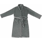  Bade mantil bez kapuljače Tamno siva xxl Flanel | shoptok.hr