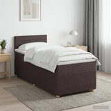  Boxspring krevet s madracem Tamno smeđa 90 x 200 cm Tkanina | shoptok.hr