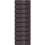 vidaXL Ručnici za goste 10 kom antracit 30x50 cm 360 gsm 100% pamuk | shoptok.hr